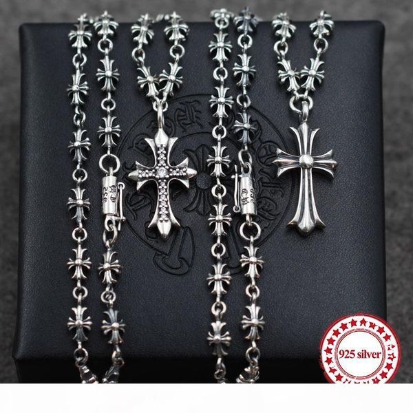 s925 sterling silver pendant necklace retro personality punk style cross modeling couple long chain sweater chain send a gift
s925 sterling silver pendant necklace retro personality punk style cross modeling couple long chain sweater chain send a gift