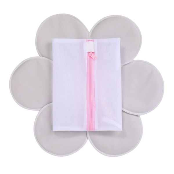 6 pack) bamboo nursing padswith bonus laundry bag reusable washable breastfeeding pad, White
6 pack) bamboo nursing padswith bonus laundry bag reusable washable breastfeeding pad, White