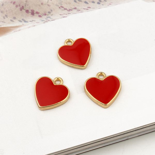 10pcs small love enamel heart charms bracelet findings women girl handmade pendant necklace dangle earring cute jewelry gift c74, Golden;silver
10pcs small love enamel heart charms bracelet findings women girl handmade pendant necklace dangle earring cute jewelry gift c74, Golden;silver