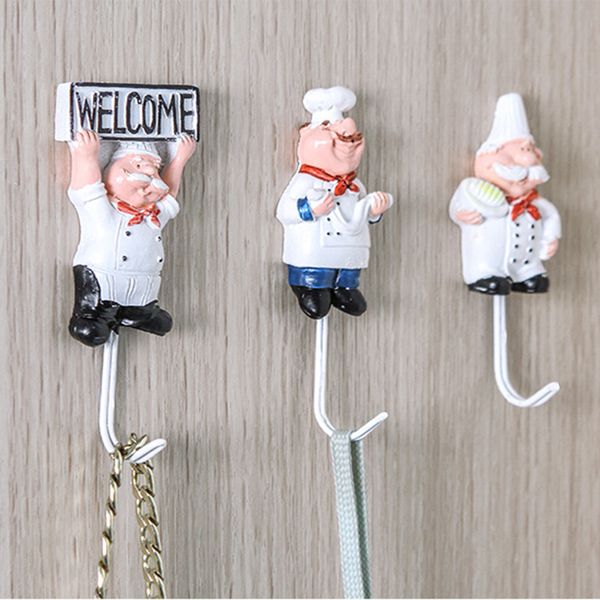1pc x towel hook hanger rack white resin+stainless steel cartoon cook shape kitchen wall adhesive hanger storage hooks
1pc x towel hook hanger rack white resin+stainless steel cartoon cook shape kitchen wall adhesive hanger storage hooks