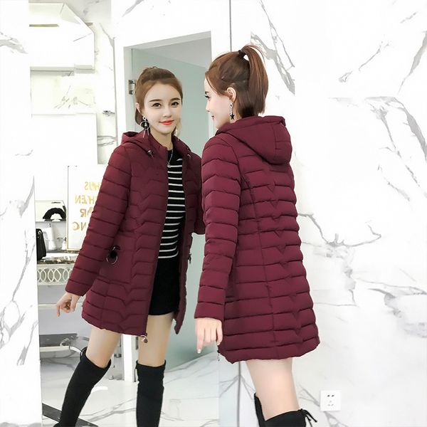 nice women winter coat thick long women fashion hooded outwear female medium and long section coat padded cotton zipper clothing, Black
nice women winter coat thick long women fashion hooded outwear female medium and long section coat padded cotton zipper clothing, Black