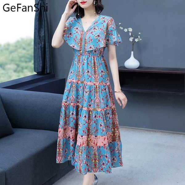 casual dresses good quality summer women dress plus size floral print chiffon short sleeves v-neck loose office lady long s-3xl, Black;gray
casual dresses good quality summer women dress plus size floral print chiffon short sleeves v-neck loose office lady long s-3xl, Black;gray