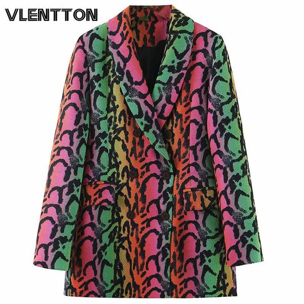 women's suits & blazers spring autumn vintage serpentine print long women chic button office suit coat female outwear loose jackets fem, White;black
women's suits & blazers spring autumn vintage serpentine print long women chic button office suit coat female outwear loose jackets fem, White;black