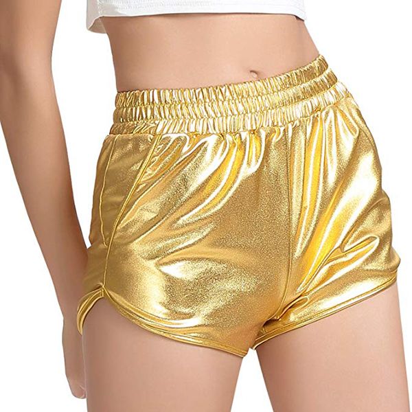 womens high waist yoga shorts sport fitness shiny metallic elastic pants ys-buy, White;red
womens high waist yoga shorts sport fitness shiny metallic elastic pants ys-buy, White;red