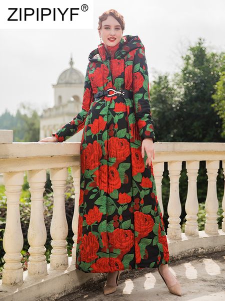 flower printing hooded neck zipper up coat long parkas vintage 2018 winter jacket women parkas warm female chic long coat z005, Black
flower printing hooded neck zipper up coat long parkas vintage 2018 winter jacket women parkas warm female chic long coat z005, Black