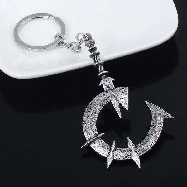 new game dark souls keychain thorns soft whip badge metal keyring men car women bag jewelry accessories, Silver
new game dark souls keychain thorns soft whip badge metal keyring men car women bag jewelry accessories, Silver