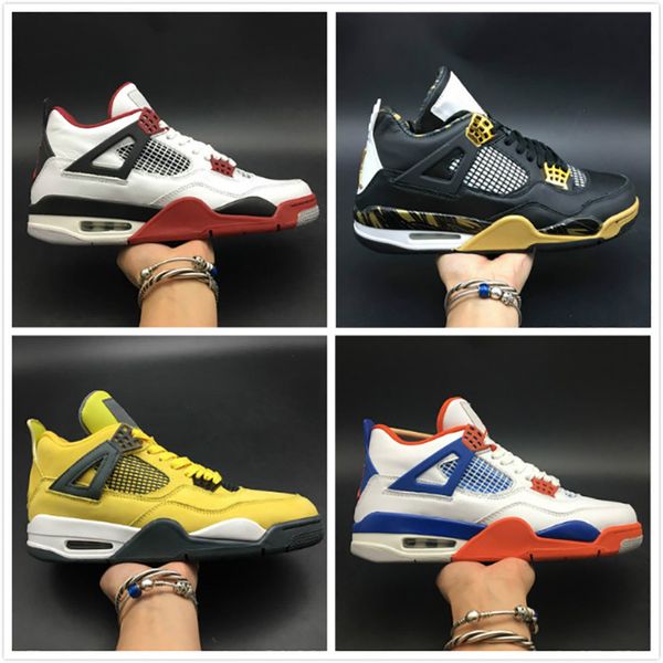 Leather Basketball Shoes 4 4s LS LIGHTNING Mens Yellow Fashion Outdoor Trainer Sports Sneaker Comfortable Designer Shoes High Quality
Leather Basketball Shoes 4 4s LS LIGHTNING Mens Yellow Fashion Outdoor Trainer Sports Sneaker Comfortable Designer Shoes High Quality