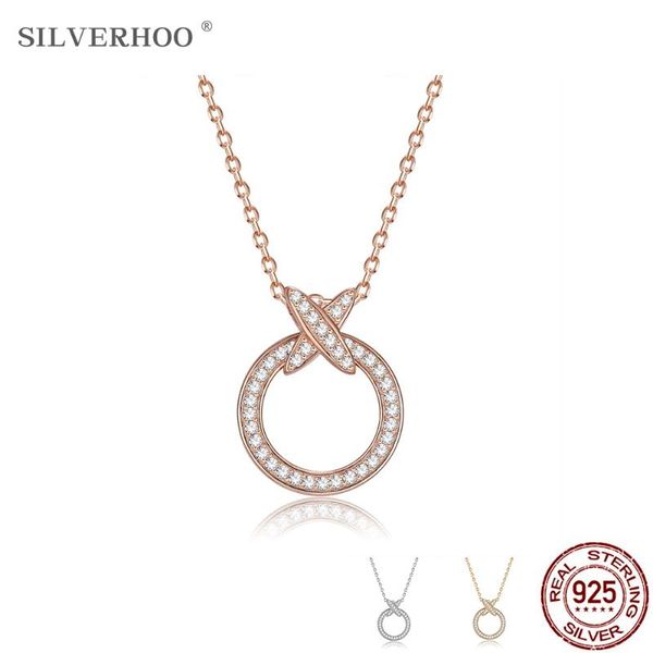 silverhoo 925 sterling silver cubic zirconia necklace women's fine jewelry anniversary gift round design fashion pendant
silverhoo 925 sterling silver cubic zirconia necklace women's fine jewelry anniversary gift round design fashion pendant