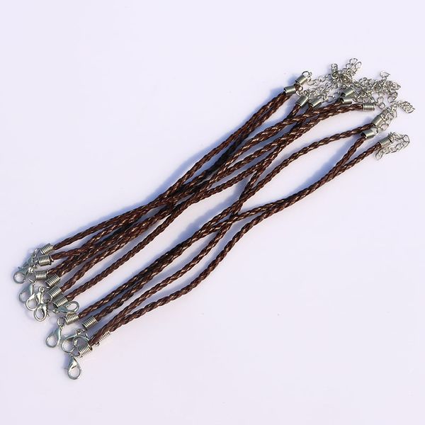 wholesale 100pcs/lot braided bracelet leather braided bracelet cord brown color jewelry finding with lobster clasp jewelry charm, Golden;silver
wholesale 100pcs/lot braided bracelet leather braided bracelet cord brown color jewelry finding with lobster clasp jewelry charm, Golden;silver