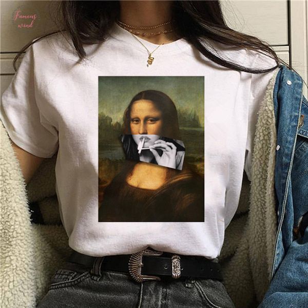 мона лиза тенниска женщина spoof личность мода tshirt лето 2019 vogue harajuku эстетик с коротким рукавом топы женщины футболки, White
мона лиза тенниска женщина spoof личность мода tshirt лето 2019 vogue harajuku эстетик с коротким рукавом топы женщины футболки, White