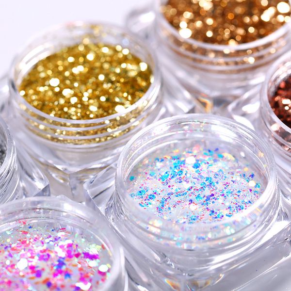 1 коробка ногтей блестки corlorful смешанный размер ногтей flakies paillette 3d nail art decoration блестящий блестящий пигмент порошок пыль, Silver;gold
1 коробка ногтей блестки corlorful смешанный размер ногтей flakies paillette 3d nail art decoration блестящий блестящий пигмент порошок пыль, Silver;gold