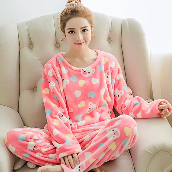 pajamas women's autumn winter thickening flannel suit, home clothes, coral velvet, winter long sleeves, lovely big code, Blue;gray
pajamas women's autumn winter thickening flannel suit, home clothes, coral velvet, winter long sleeves, lovely big code, Blue;gray