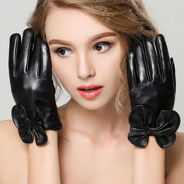 female genuine leather sheepskin bow touch screen gloves women fashion elegant short winter thin plush warm driving gloves l79, Blue;gray
female genuine leather sheepskin bow touch screen gloves women fashion elegant short winter thin plush warm driving gloves l79, Blue;gray