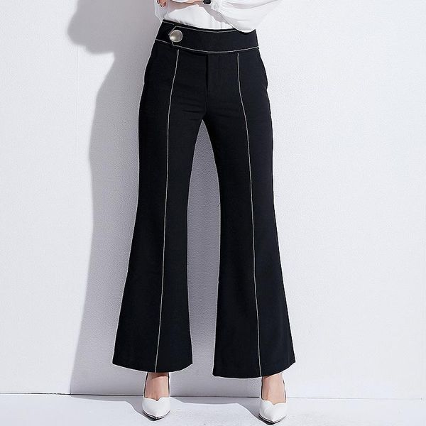 женщины vintage solid контрастные переплет flare ног элегантные брюки офис леди workwear женщины моды клеш брюки, Black;white
женщины vintage solid контрастные переплет flare ног элегантные брюки офис леди workwear женщины моды клеш брюки, Black;white
