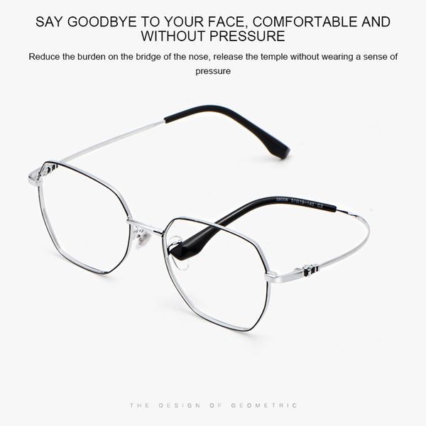 sunglasses pure titanium glasses men ultra-light vintage polygonal optical frame eyeglasses women anti-blue light flat eyewear, White;black
sunglasses pure titanium glasses men ultra-light vintage polygonal optical frame eyeglasses women anti-blue light flat eyewear, White;black