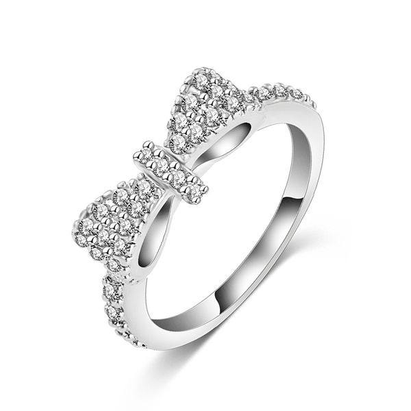 personality bow fully-jewelled woman high micro zircon ring jewelry product, Silver
personality bow fully-jewelled woman high micro zircon ring jewelry product, Silver