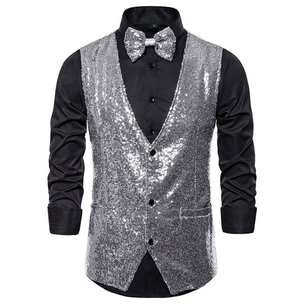 cysincos men fashion sequin blazers vest gliter suit nightclub dj stage clothes shiny gold sequin bling glitter fashion vest, Black;white
cysincos men fashion sequin blazers vest gliter suit nightclub dj stage clothes shiny gold sequin bling glitter fashion vest, Black;white