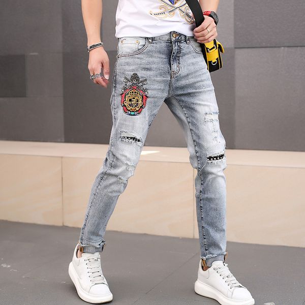wb6393 fashion men's pants 2020 runway european design party style men's clothing, Blue
wb6393 fashion men's pants 2020 runway european design party style men's clothing, Blue