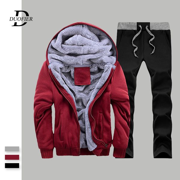 thick fleece men tracksuit outerwear casual hoodies set 2019 winter male fitness sweatshirts jacket+pants 2 pieces sporting sets, Gray
thick fleece men tracksuit outerwear casual hoodies set 2019 winter male fitness sweatshirts jacket+pants 2 pieces sporting sets, Gray