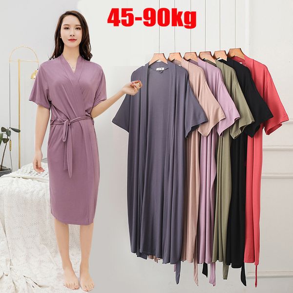plus size women new nightgown ladies summer ice silk modal loose pajamas cotton home clothes bathrobes robes women sleepwear, Black;red
plus size women new nightgown ladies summer ice silk modal loose pajamas cotton home clothes bathrobes robes women sleepwear, Black;red