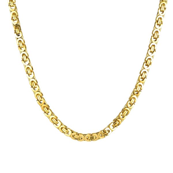 usenset fashion jewelry stainless steel necklace 6mm box byzantine link chain gold silver color for mens womens
usenset fashion jewelry stainless steel necklace 6mm box byzantine link chain gold silver color for mens womens