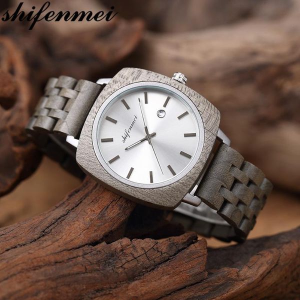 shifenmei men watches brand sport watch men's quartz clock watches wooden wristwatch male date zegarek meski, Slivery;brown
shifenmei men watches brand sport watch men's quartz clock watches wooden wristwatch male date zegarek meski, Slivery;brown