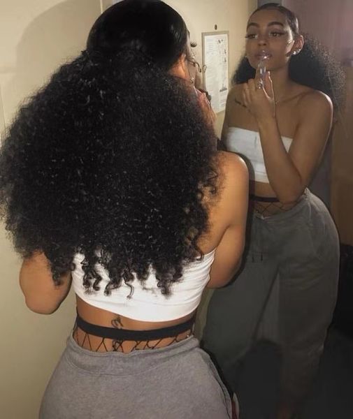 kinky curly drawstring human hair ponytail hairpieces,natural curly clip in ponytail african kinky curly human hair ponytail extensions 140g, Black
kinky curly drawstring human hair ponytail hairpieces,natural curly clip in ponytail african kinky curly human hair ponytail extensions 140g, Black