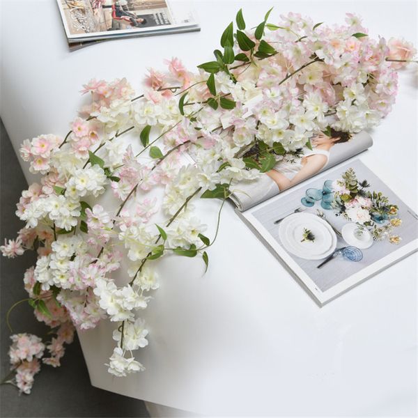 180cm sakura cherry blossom rattan artificial flowers for home party wedding decoration silk ivy vine wall hanging garland
180cm sakura cherry blossom rattan artificial flowers for home party wedding decoration silk ivy vine wall hanging garland