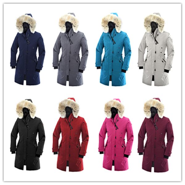 winter rossclair parker coat outdoor canada thick warm goose down jacket ladies long section slim windproof hooded down parkas, Black
winter rossclair parker coat outdoor canada thick warm goose down jacket ladies long section slim windproof hooded down parkas, Black