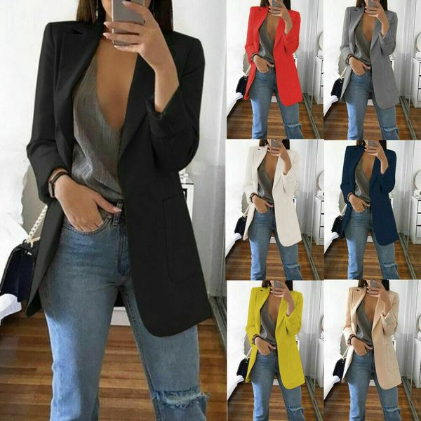 15 colour s -5xl women long sleeve slim blazer suit coat ladies work jacket formal suit plus size, Black;brown
15 colour s -5xl women long sleeve slim blazer suit coat ladies work jacket formal suit plus size, Black;brown
