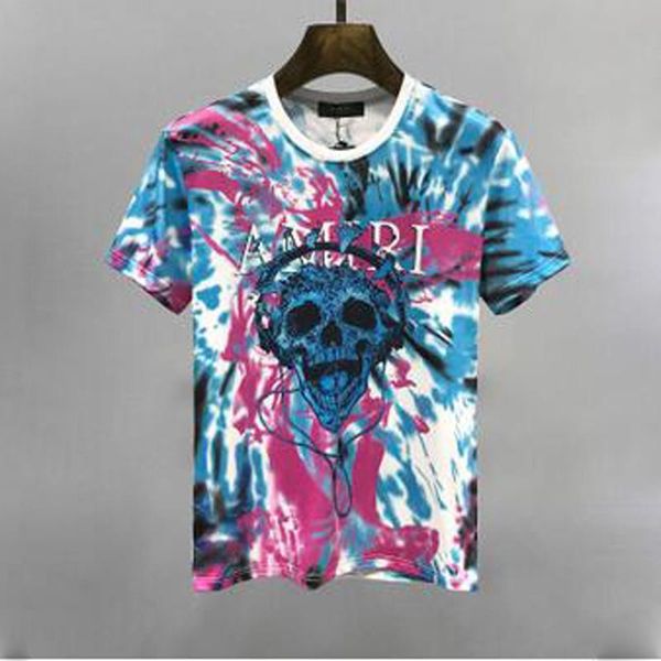 2020 новый 100% хлопок известная марка t-shirt men дизайнерские цвет tie-dye skull printed футболки лето с коротким рукавом street hiphop по, White;black 
2020 новый 100% хлопок известная марка t-shirt men дизайнерские цвет tie-dye skull printed футболки лето с коротким рукавом street hiphop по, White;black