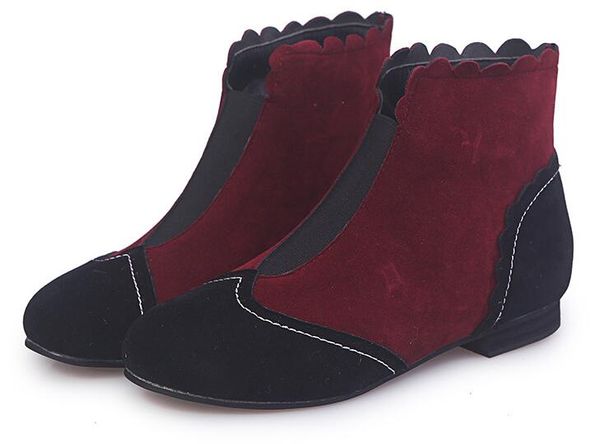 wholesale women martin boots large size 2019 autumn and winter new flat bottom set foot / zipper color matching fashion women boots 43, Black
wholesale women martin boots large size 2019 autumn and winter new flat bottom set foot / zipper color matching fashion women boots 43, Black