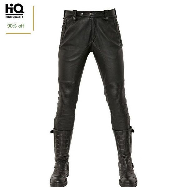 fashion real leather pants men 2020 new winte motorstyle straight full length masculina trousers punk fleece lining pantalon man, Black
fashion real leather pants men 2020 new winte motorstyle straight full length masculina trousers punk fleece lining pantalon man, Black