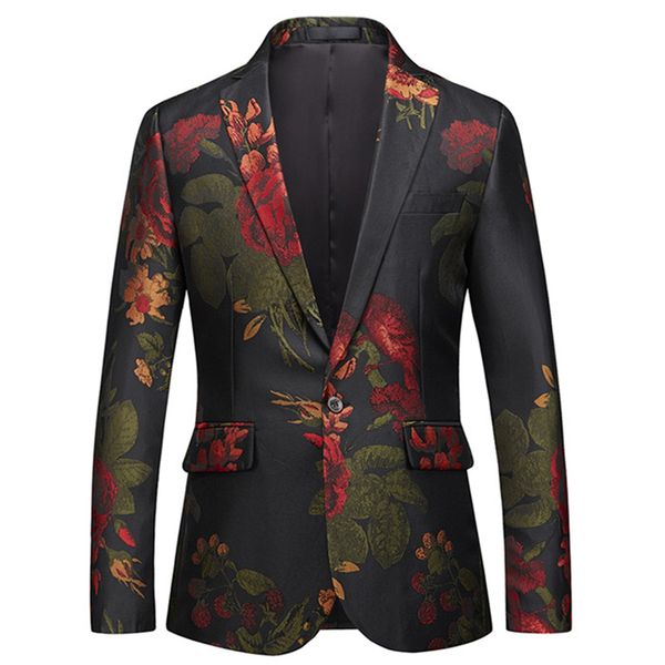 2019 floral blazer men autumn stylish blazers for men fashion printed blazer masculino slim fit casual suit jacket 30 colour, White;black
2019 floral blazer men autumn stylish blazers for men fashion printed blazer masculino slim fit casual suit jacket 30 colour, White;black