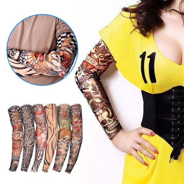 6pcs fake temporary tattoo sleeve new nylon elastic designs body arm stockings tatoo for cool men women shop xrq88, Blue;gray
6pcs fake temporary tattoo sleeve new nylon elastic designs body arm stockings tatoo for cool men women shop xrq88, Blue;gray