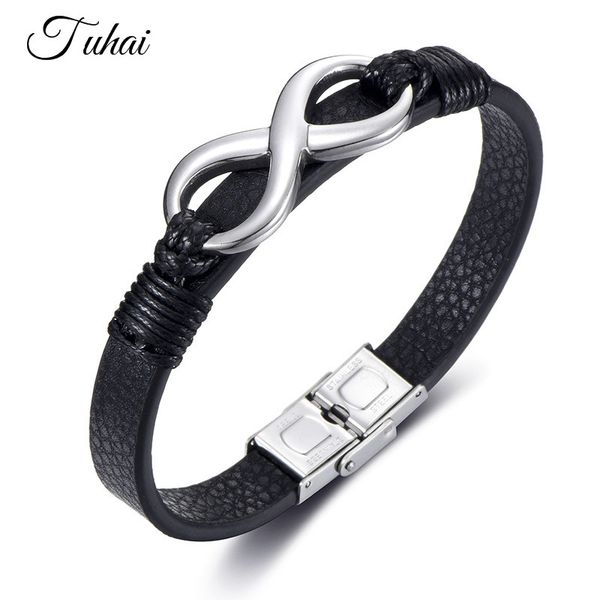 trendy men jewelry stainless steel infinity charms wrap bracelet bangles braided genuine leather accessories, Golden;silver
trendy men jewelry stainless steel infinity charms wrap bracelet bangles braided genuine leather accessories, Golden;silver
