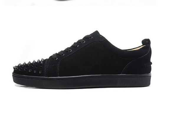new arrival mens womens black suede with black spikes toe low sneakers,design causal shoes 36-46 drop shipping 189601
new arrival mens womens black suede with black spikes toe low sneakers,design causal shoes 36-46 drop shipping 189601