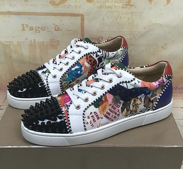 men red bottom spiked toe shoes sneakers for men's low cut junior spikes orlato leopard-printed silver spikescasual walking outdoor tra, Black
men red bottom spiked toe shoes sneakers for men's low cut junior spikes orlato leopard-printed silver spikescasual walking outdoor tra, Black