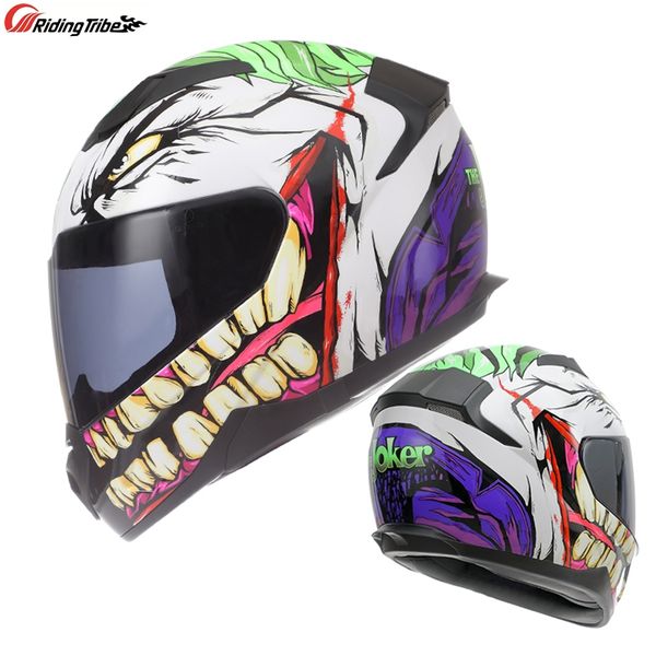 joker cosplay helmet motorcycle off-road professional full face racing helmet for high risk sports head safety protection x332
joker cosplay helmet motorcycle off-road professional full face racing helmet for high risk sports head safety protection x332