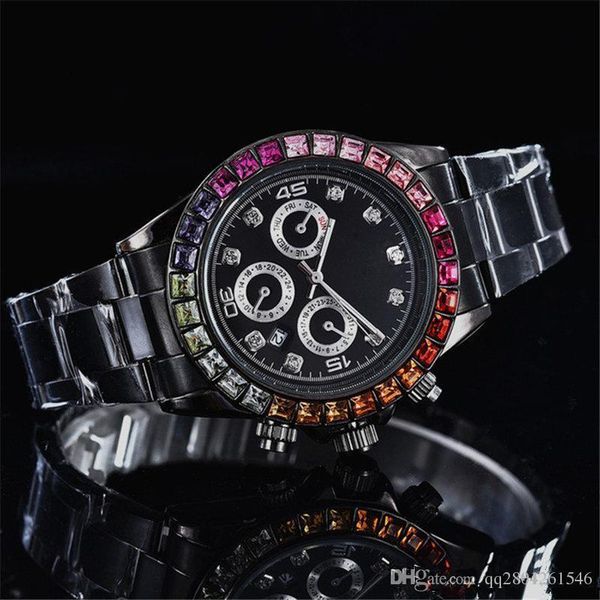 Цвет бриллиант relogio masculino мужские часы Роскошные модные наручные часы с календаре
Цвет бриллиант relogio masculino мужские часы Роскошные модные наручные часы с календаре