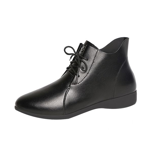 soft leather ankle boots for women 2019 autumn light lace up flats black short boots female comfort working shoes woman
soft leather ankle boots for women 2019 autumn light lace up flats black short boots female comfort working shoes woman