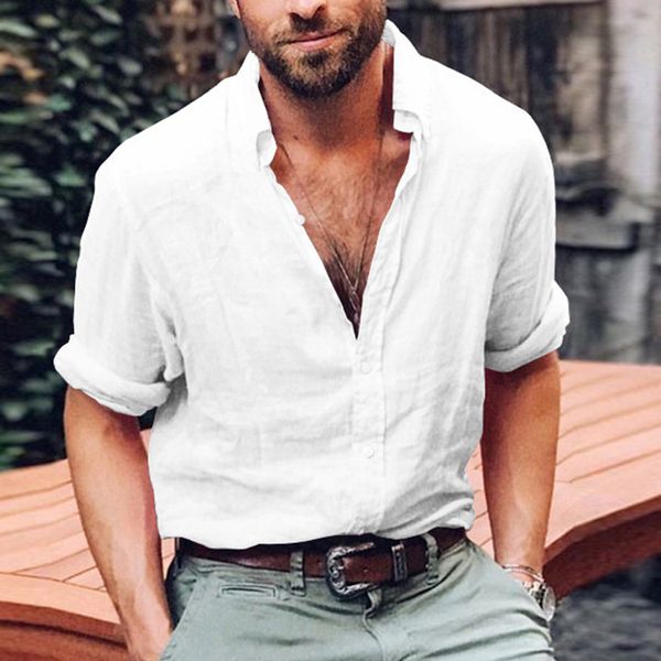 men's linen white solid color slim fit summer v-neck &tee fashion casual long-sleeved shirtsplus size 3xl, White;black
men's linen white solid color slim fit summer v-neck &tee fashion casual long-sleeved shirtsplus size 3xl, White;black
