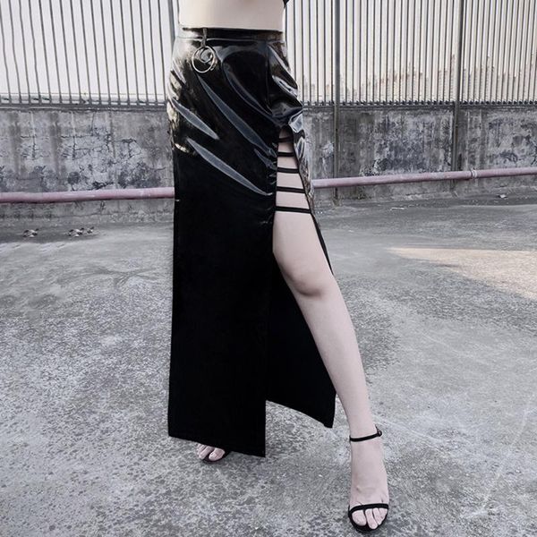 rosetic latex pu leather skirt women lace up long skirts high waist split black gothic nightclub maxi a line fashion goth
rosetic latex pu leather skirt women lace up long skirts high waist split black gothic nightclub maxi a line fashion goth