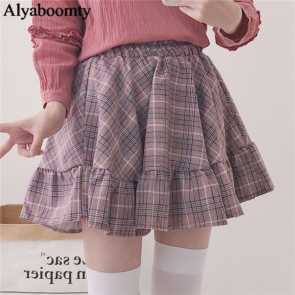 japanese spring autumn women lolita skirt high waist plaid mini cotton skirts saias elegant cute kawaii ruffles mori girl skirt, Black
japanese spring autumn women lolita skirt high waist plaid mini cotton skirts saias elegant cute kawaii ruffles mori girl skirt, Black
