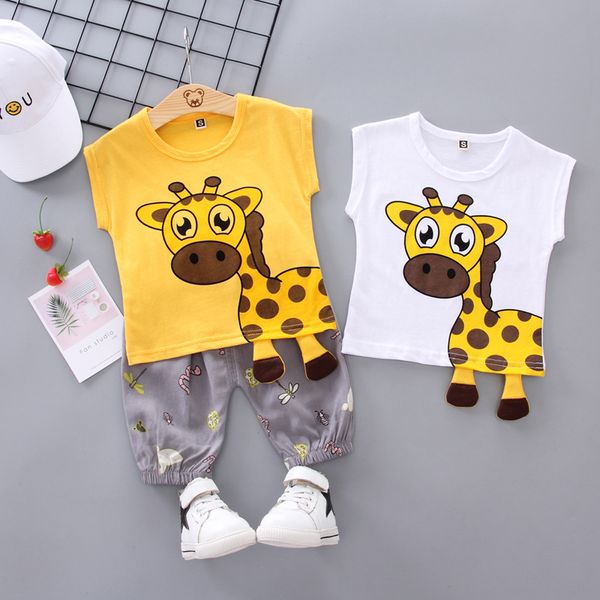 0-4 years baby boys girls giraffe sets summer children cotton clothing set for kids short sleeves cartoon and shorts 2 pcs, White
0-4 years baby boys girls giraffe sets summer children cotton clothing set for kids short sleeves cartoon and shorts 2 pcs, White