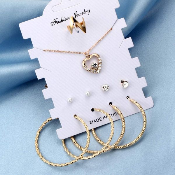 hesiod classic fashion jewelry sets for women gold silver heart pendant fairy pendant necklace big circle hoop earrings women
hesiod classic fashion jewelry sets for women gold silver heart pendant fairy pendant necklace big circle hoop earrings women