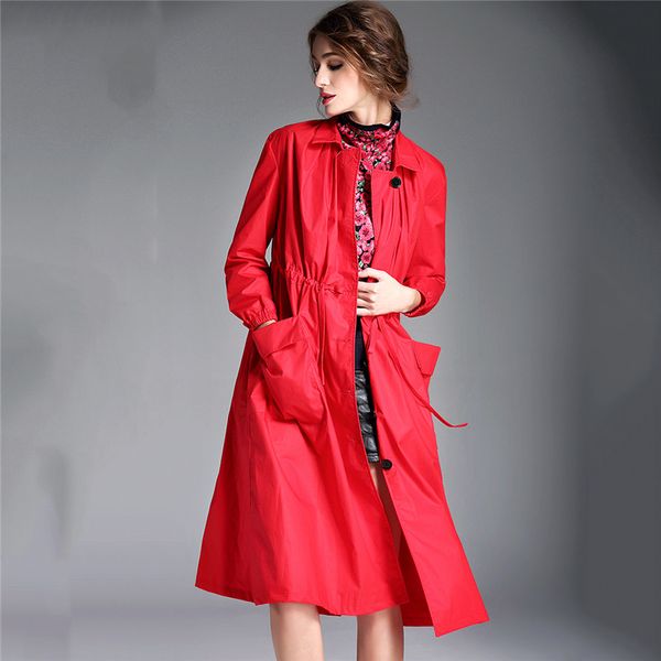 fashion spring autumn trench coats new european loose thin large size casual british women's windbreaker long coat, Tan;black
fashion spring autumn trench coats new european loose thin large size casual british women's windbreaker long coat, Tan;black