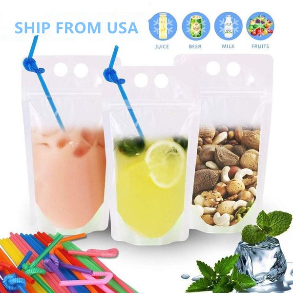 usa stock clear drink pouches bags frosted zipper stand-up plastic drinking bag with straw with holder reclosable heat-proof fy4061
usa stock clear drink pouches bags frosted zipper stand-up plastic drinking bag with straw with holder reclosable heat-proof fy4061