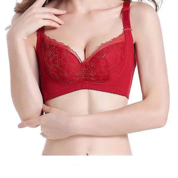 women bra push up cotton soft for small breast gathered no wire padded elegant underwear lingerie bras intimates wholesale 2020, Red;black
women bra push up cotton soft for small breast gathered no wire padded elegant underwear lingerie bras intimates wholesale 2020, Red;black