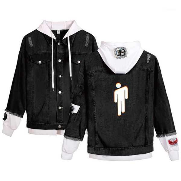 hooded jacket couple clothing eyes pattern printed hole panelled single breasted jean jacket men long sleeve, Black;brown
hooded jacket couple clothing eyes pattern printed hole panelled single breasted jean jacket men long sleeve, Black;brown